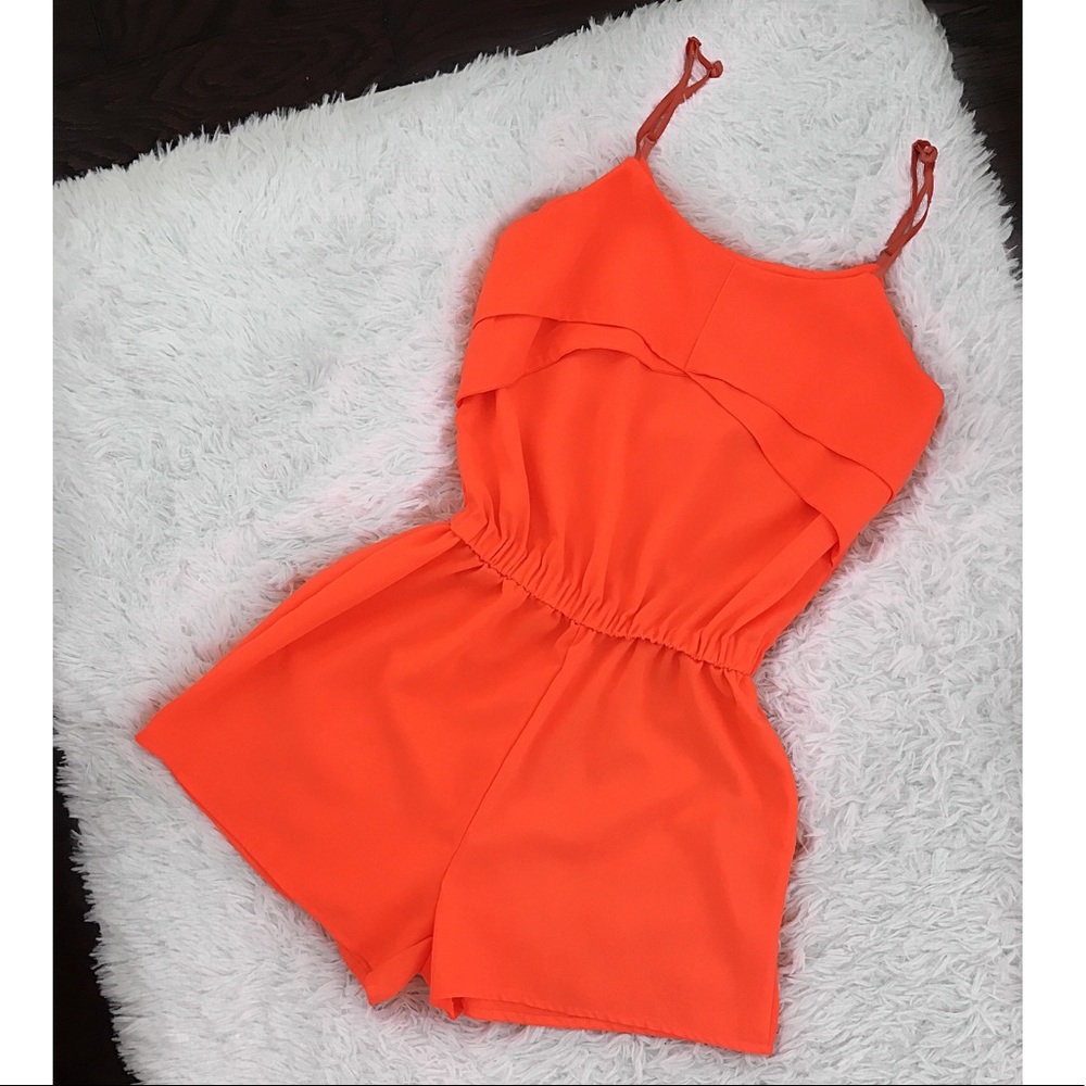Very Bright Orange Katie Romper